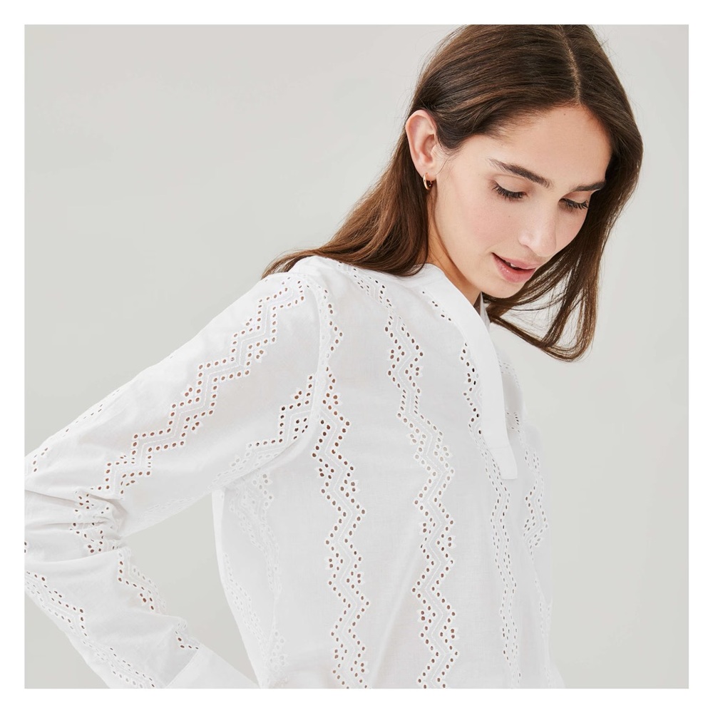 Cotton Eyelet Blouse
